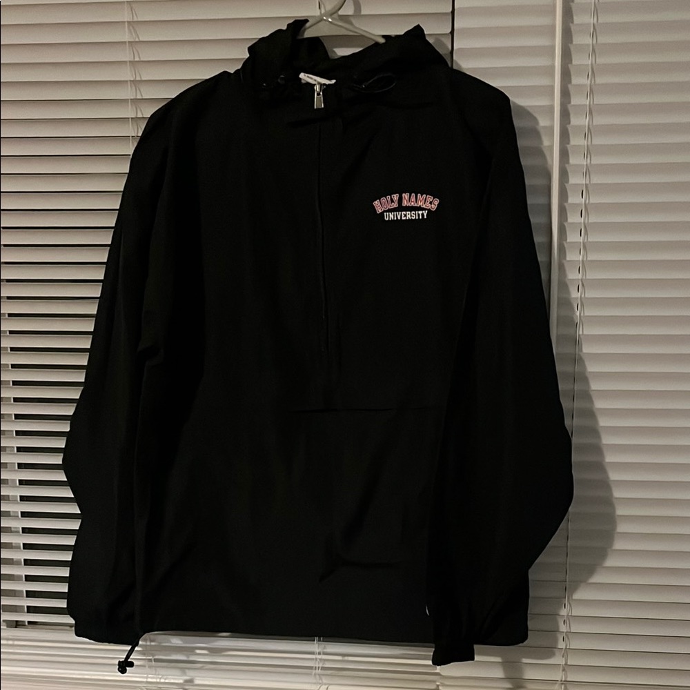 Champion Black Jacket with Pink Accents